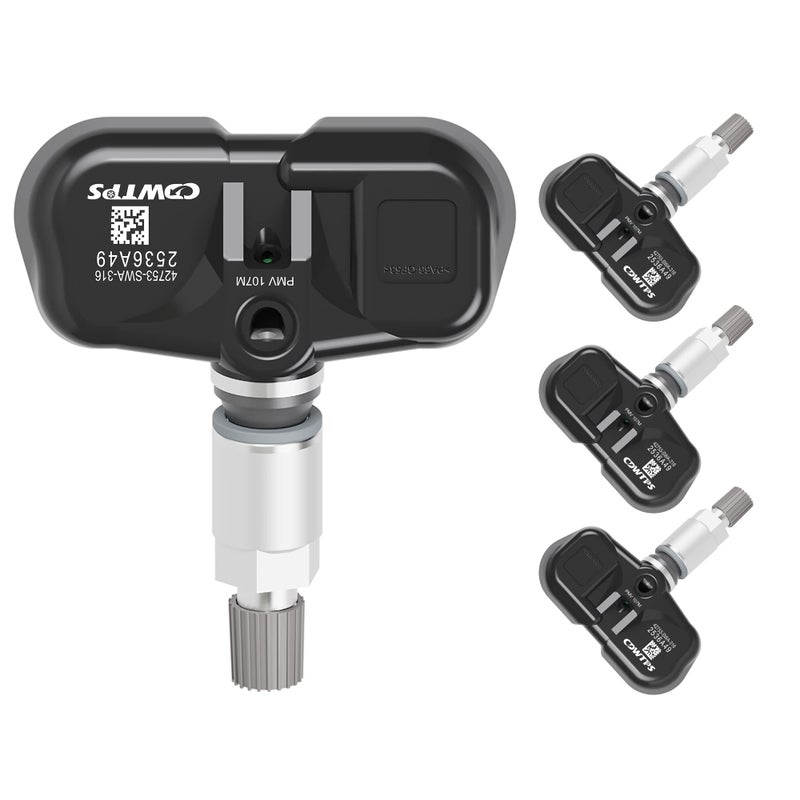 CDWTPS TPMS Sensor,315MHZ Tire Pressure Monitor System for 8-12 Honda Accord 07-11 Honda CR-V 08 Honda Fit 08-09 Honda S2000 4-Pack Replaces#42753-SWA-316.42753-SWA-A53 - Image 1